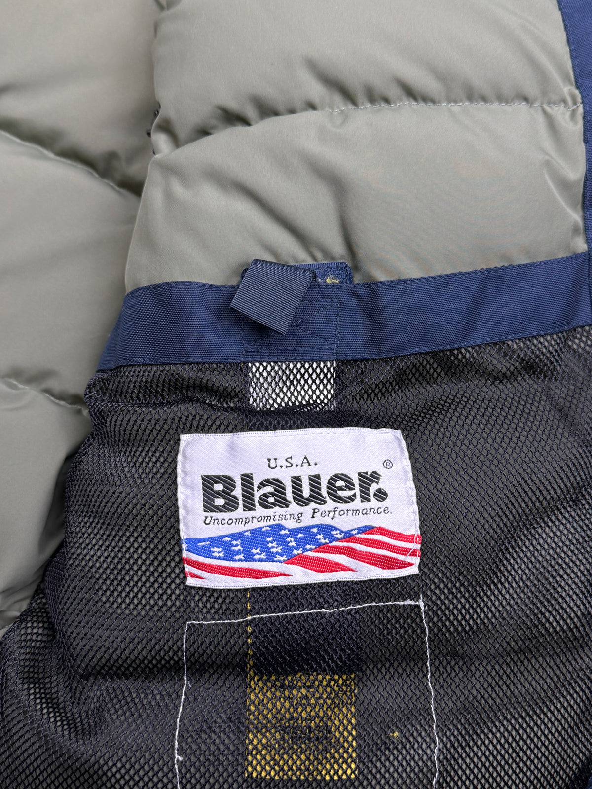 vintage Blauer winterjacket (real fur) {M}