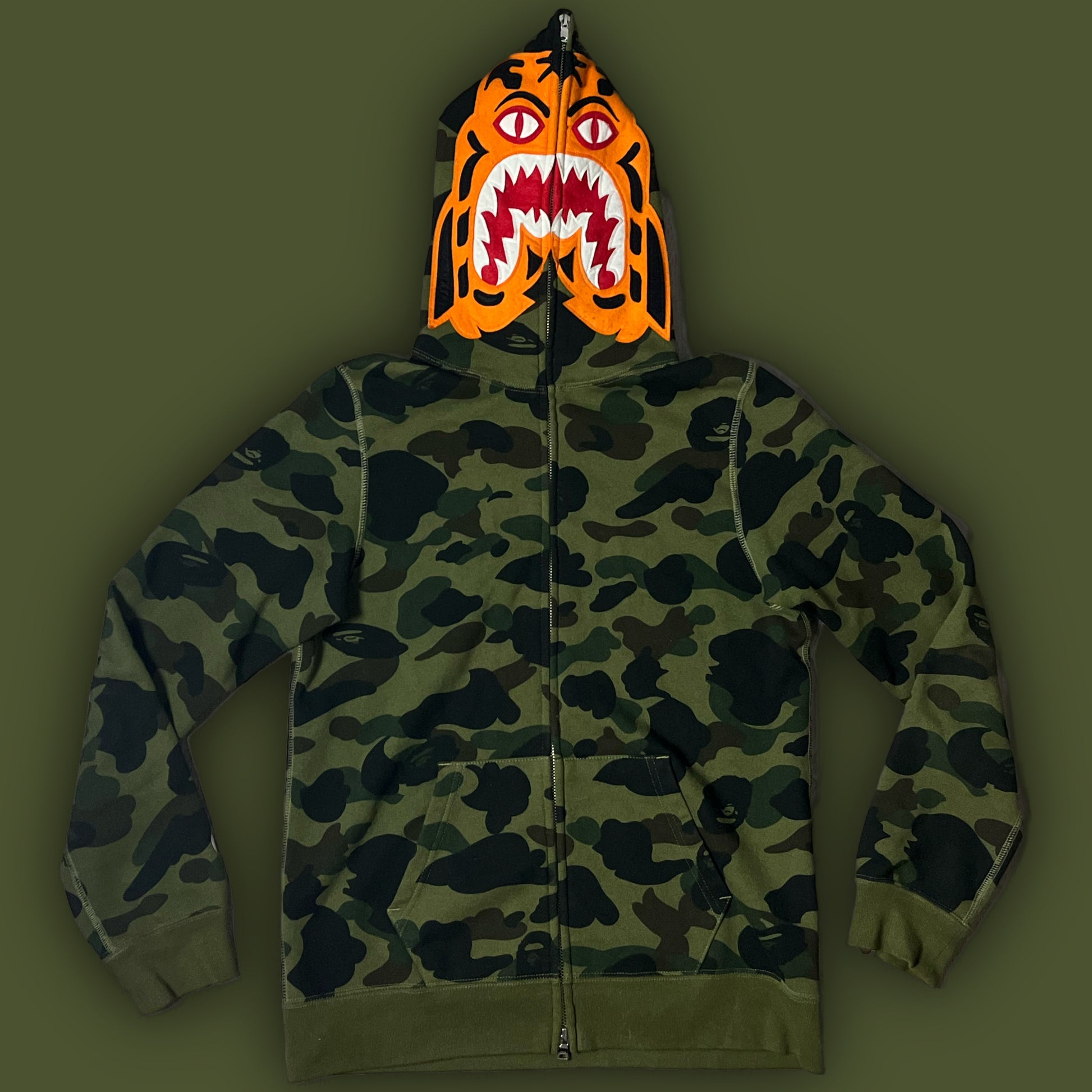 vintage BAPE a bathing ape sweatjacket {S}