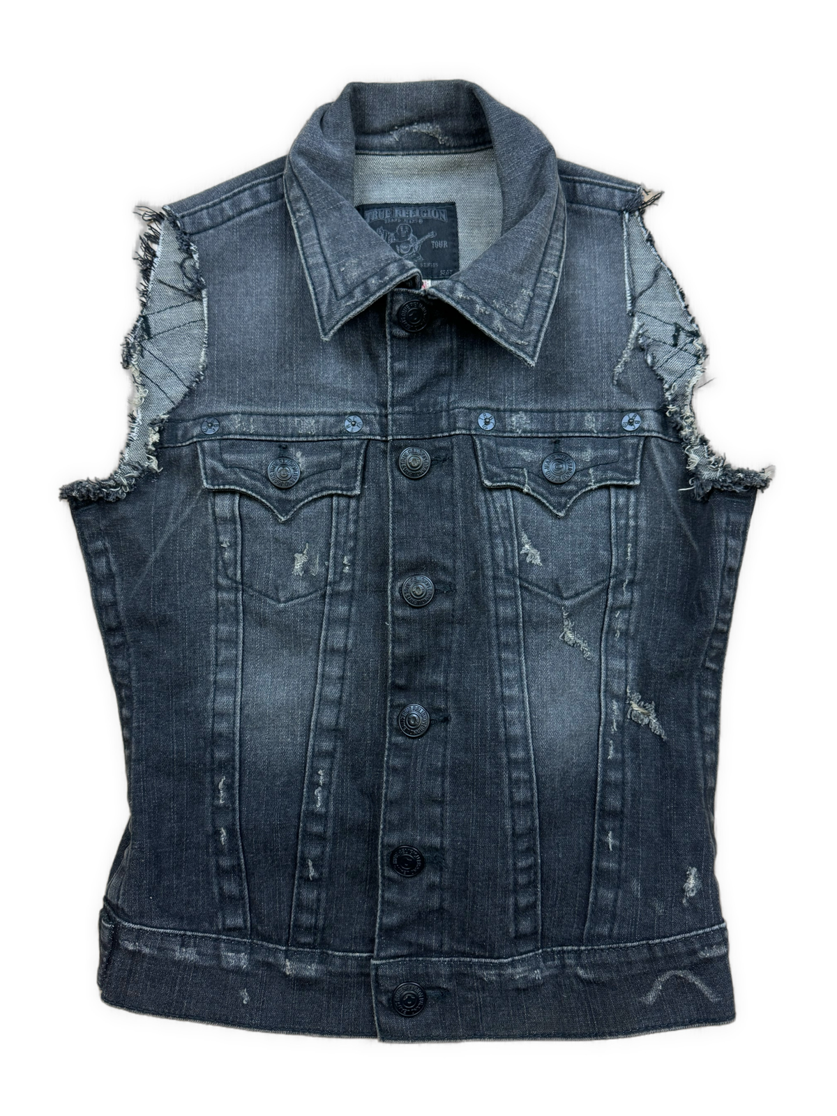 vintage True Religion sleeveless vest {S}