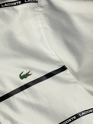 white Lacoste windbreaker {S}