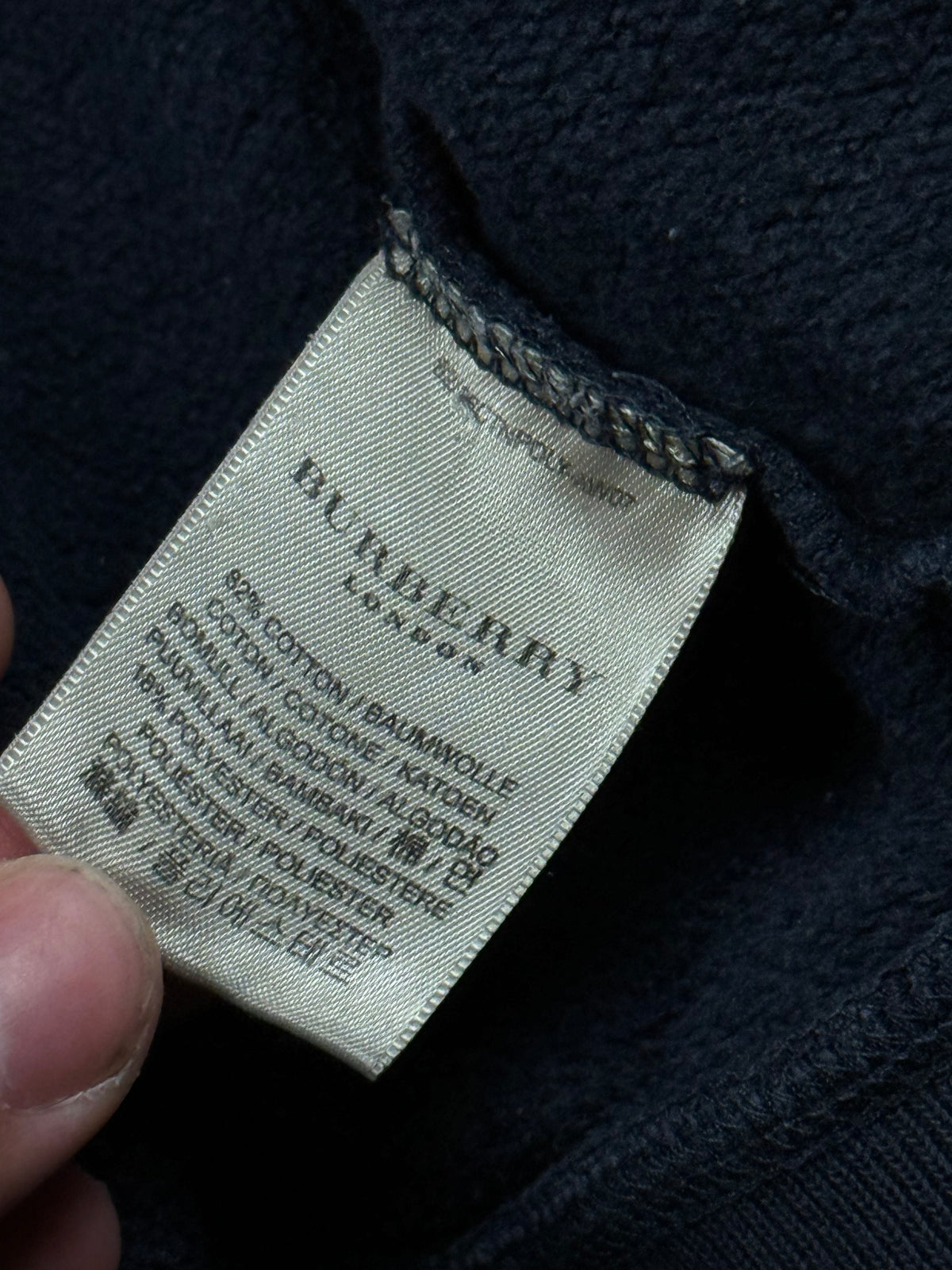 vintage Burberry tie dye sweatjacket