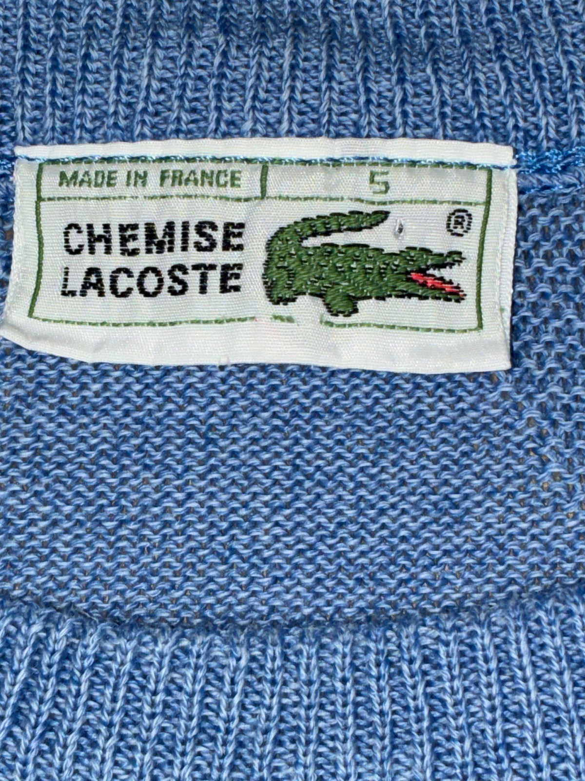 vintage babyblue Lacoste knittedsweater {L}