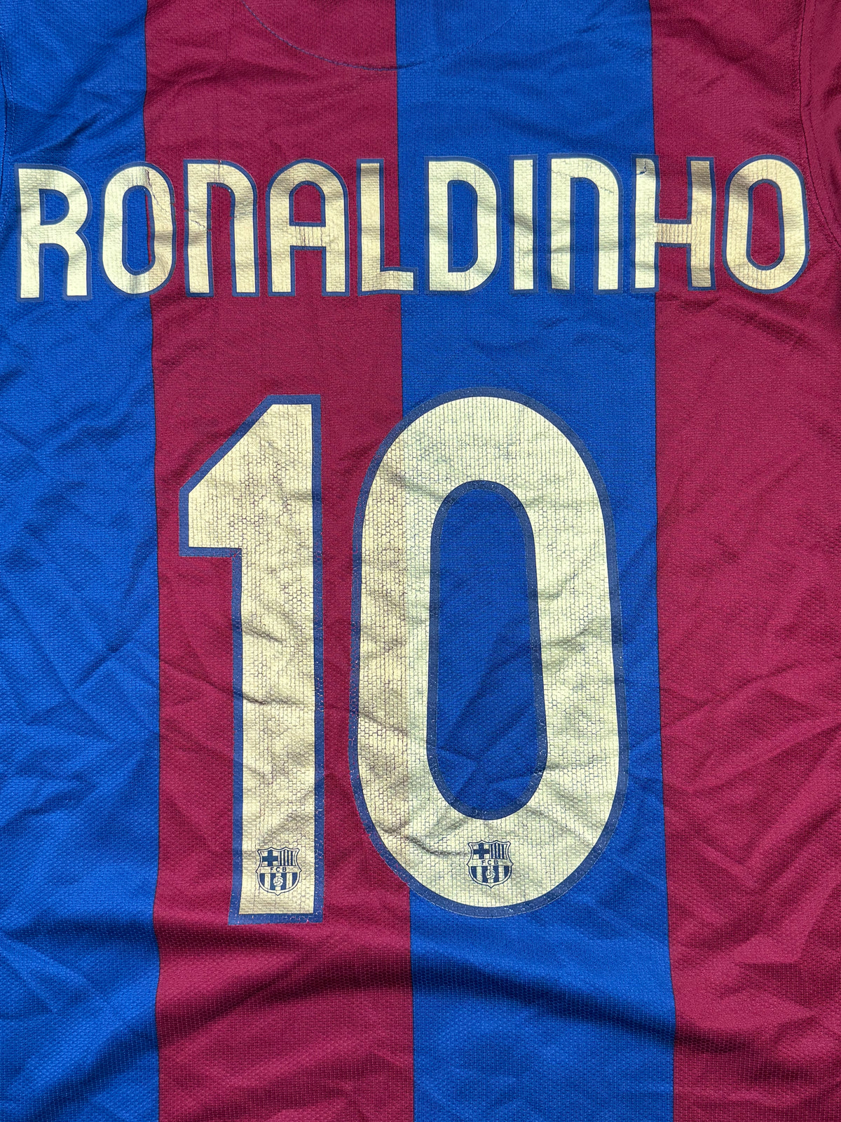 vintage Nike Fc Barcelona Ronaldinho10 home jersey