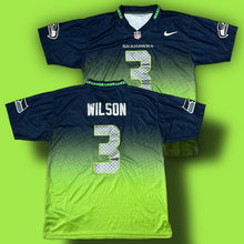 Carica l&#39;immagine nel visualizzatore di Gallery, vintage Nike SEAHAWKS WILSON3 Americanfootball jersey NFL {M}
