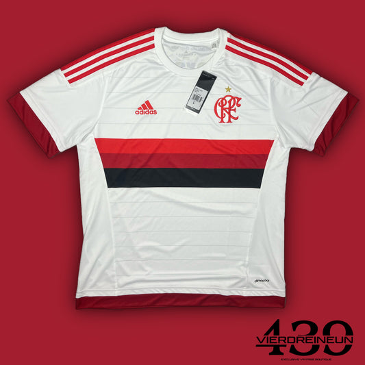 white Adidas CRF Flamengo 2015-2016 away jersey DSWT {L}