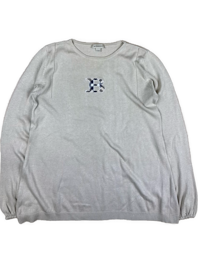vintage Burberry knittedsweater {S}