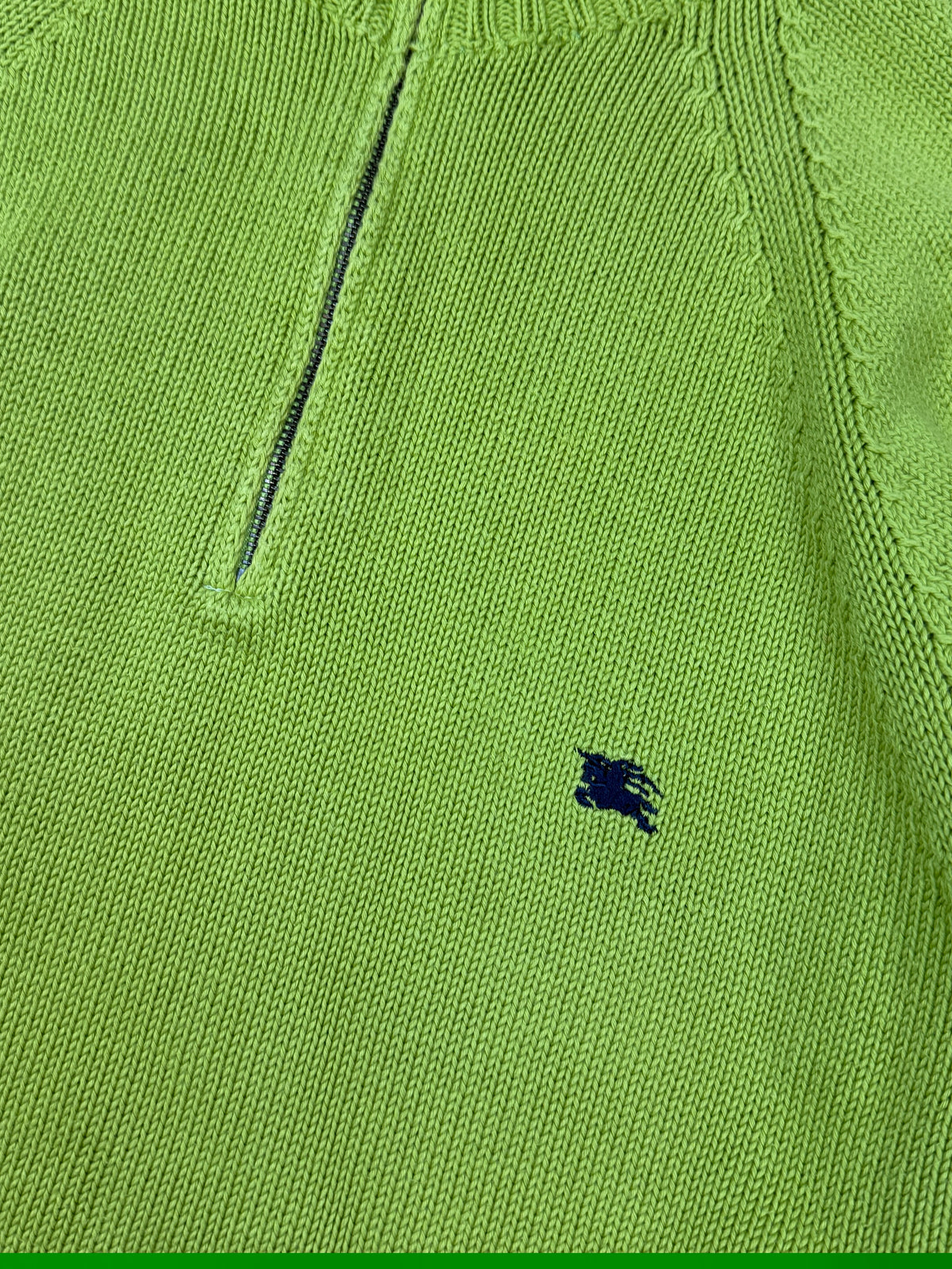 vintage Burberry quarterzip {L}