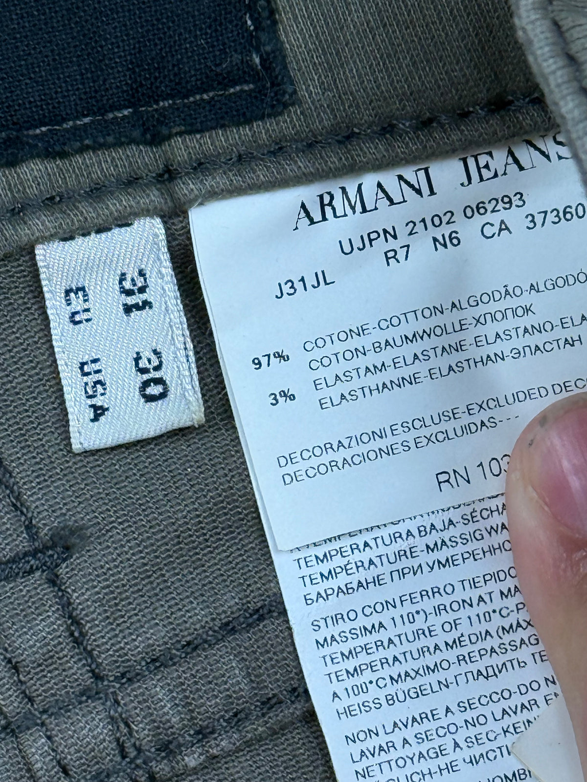 vintage Armani jeans