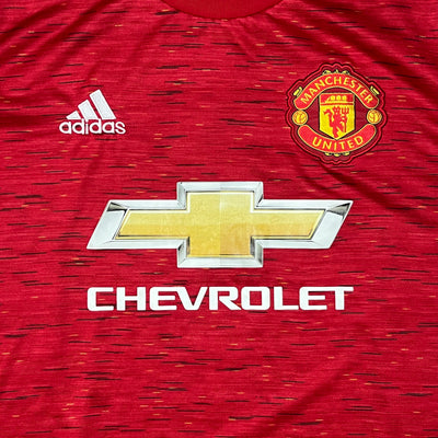 red Adidas Manchester United 2020-2021 home jersey {M}
