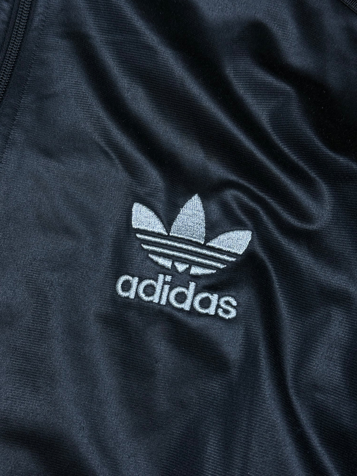 vintage Adidas firebird trackjacket wet look {L}