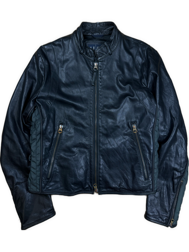 vintage Armani Jeans leatherjacket {L}