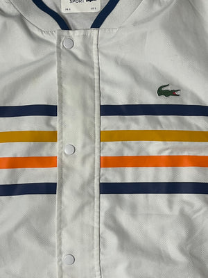 white Lacoste windbreaker {M}