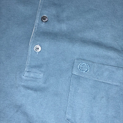 vintage babyblue Gucci polo {XL}