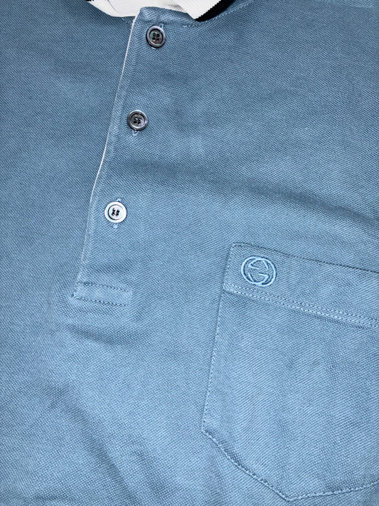 vintage babyblue Gucci polo {XL}
