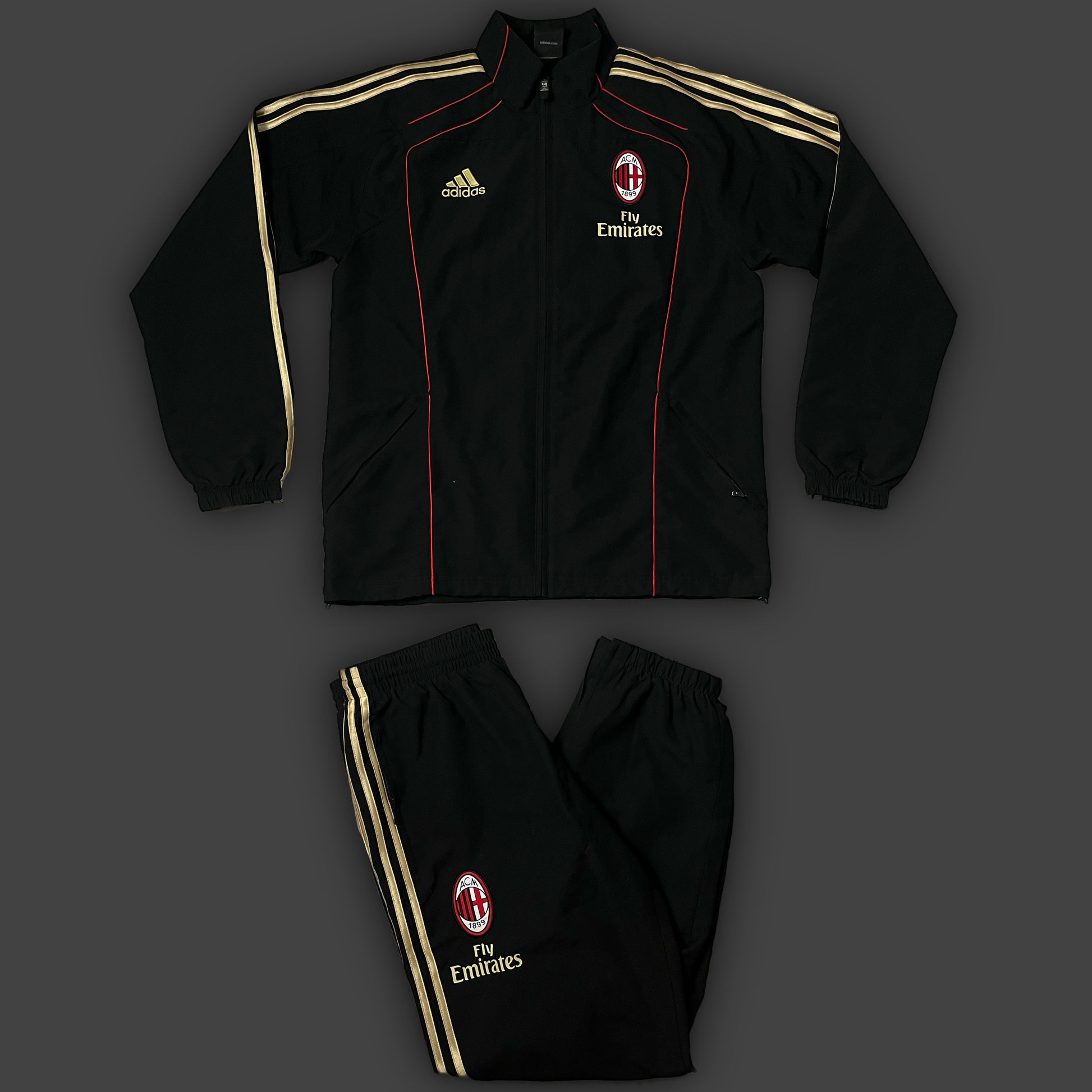 vintage Adidas Ac Milan tracksuit {L}