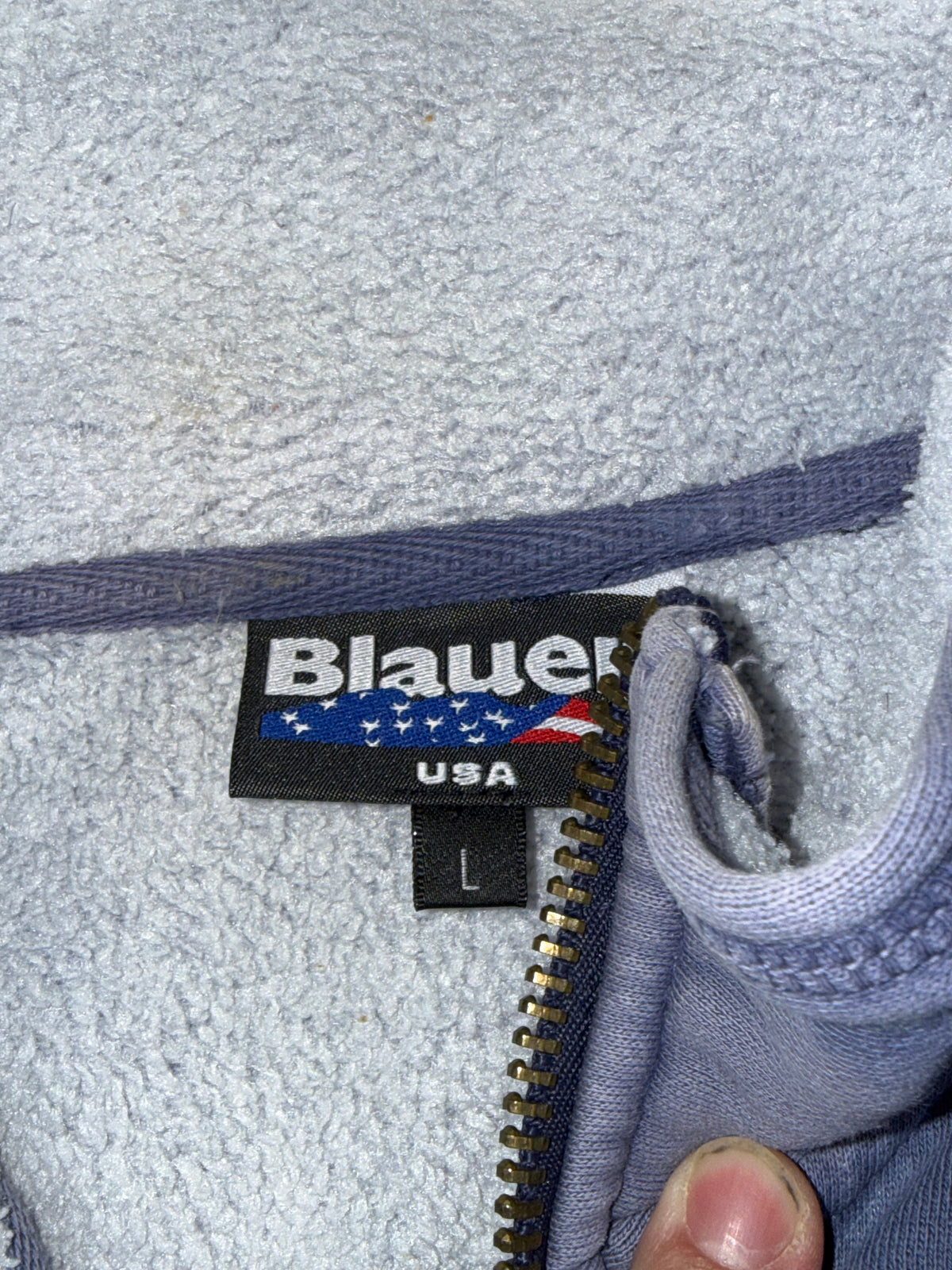 vintage Blauer sweatjacket {L}