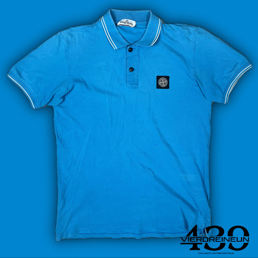 vintage babyblue Stone Island polo {S}