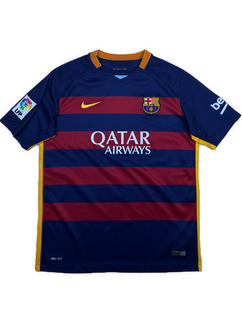 navyblue Nike Fc Barcelona home jersey {S}