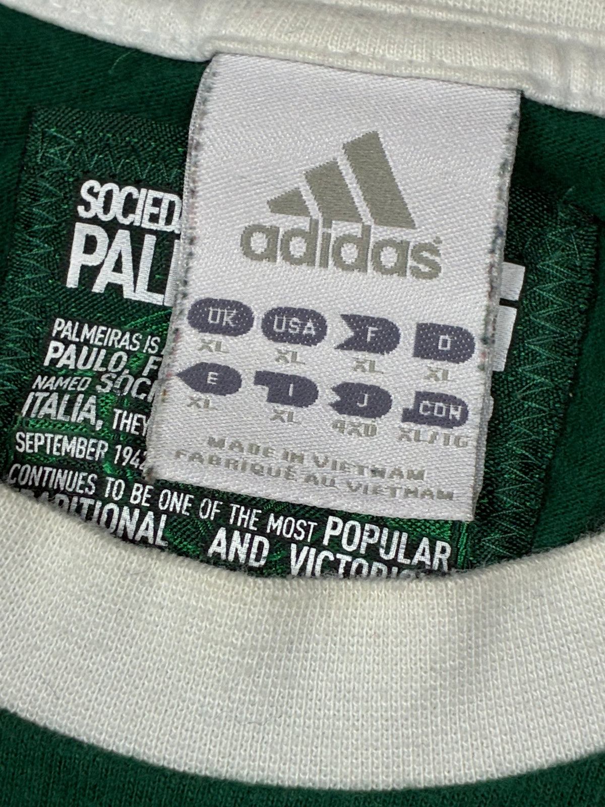 vintage Adidas Palmeiras t-shirt {L}