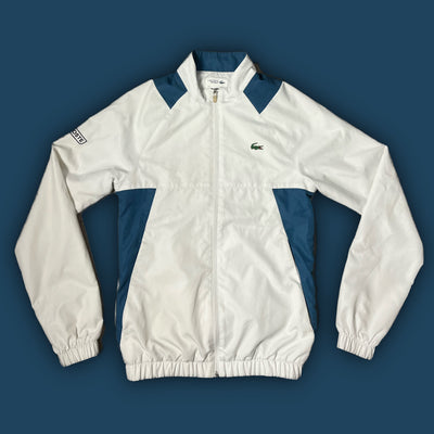 white Lacoste windbreaker {S}