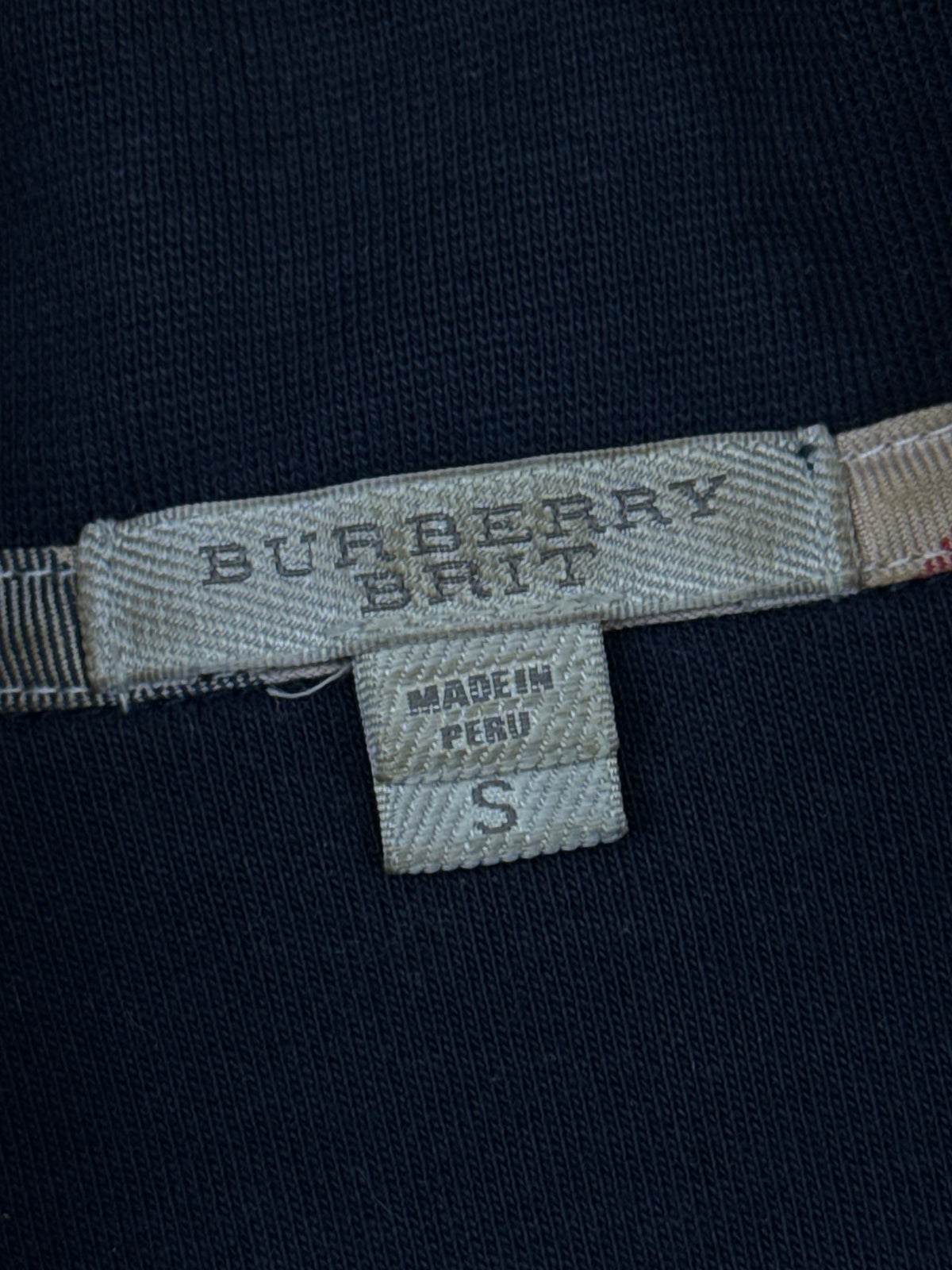 vintage Burberry quarterzip {M}