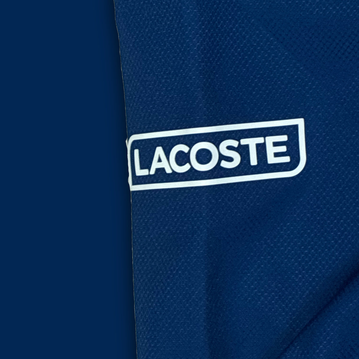 navyblue Lacoste windbreaker {S}