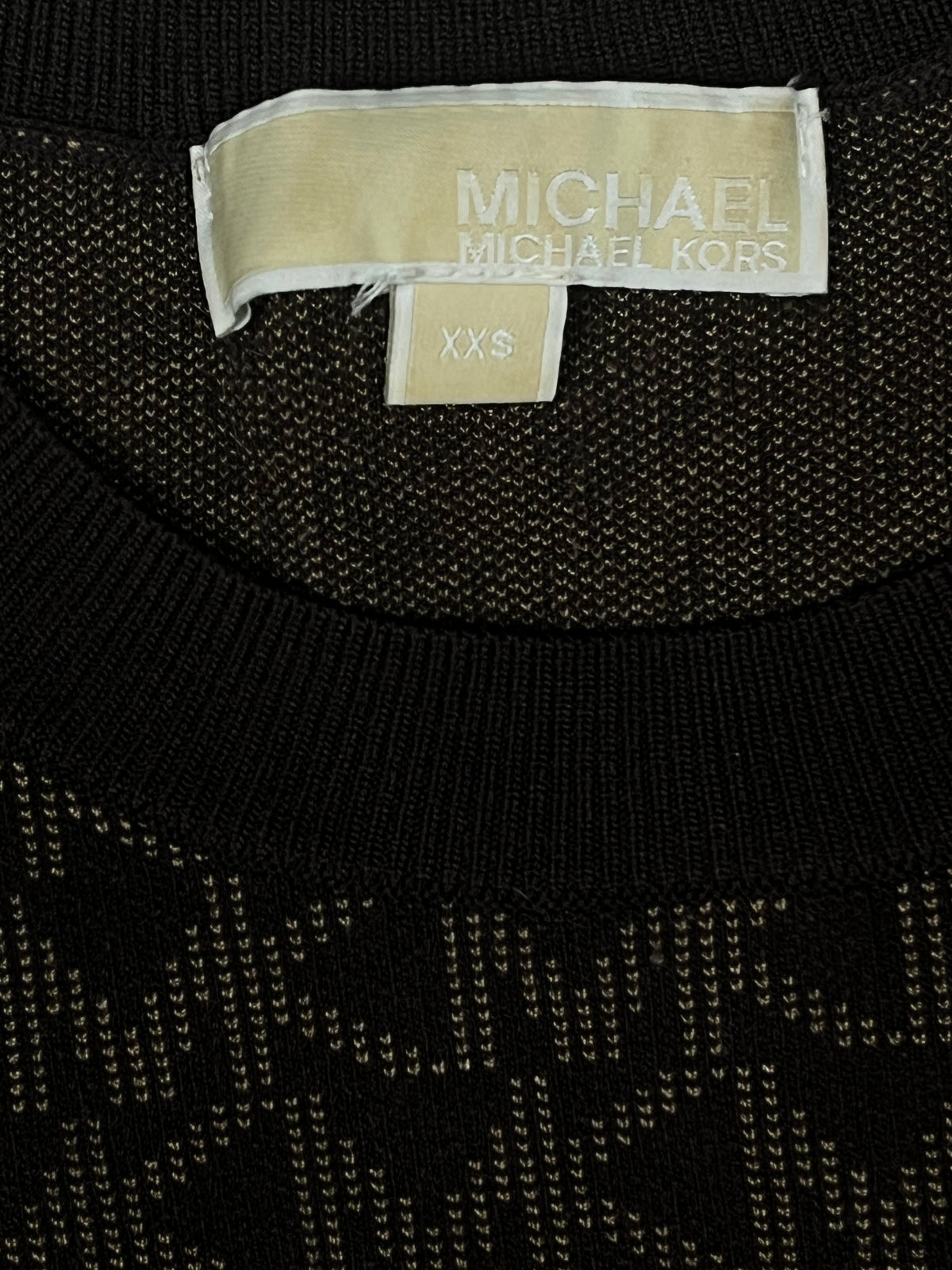 brown MK Micheal Kors top {XS}