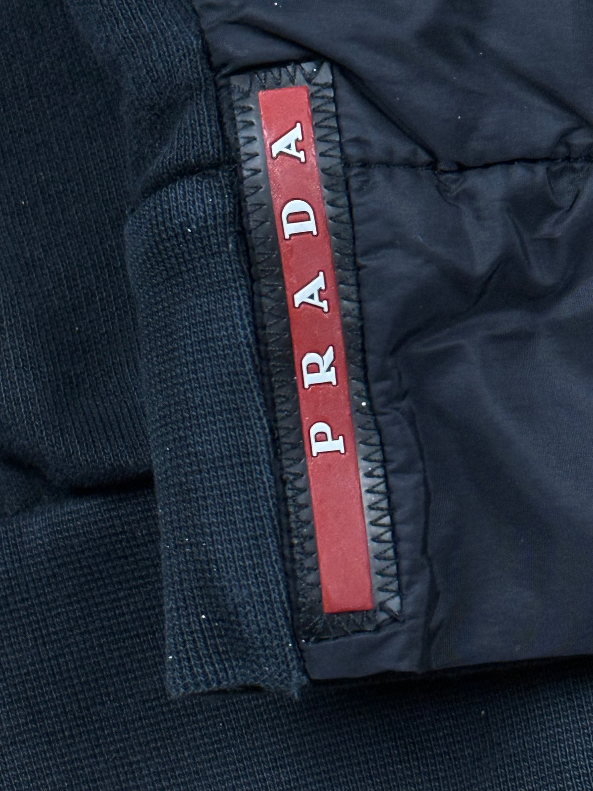 vintage Prada hybrid sweatjacket {L}