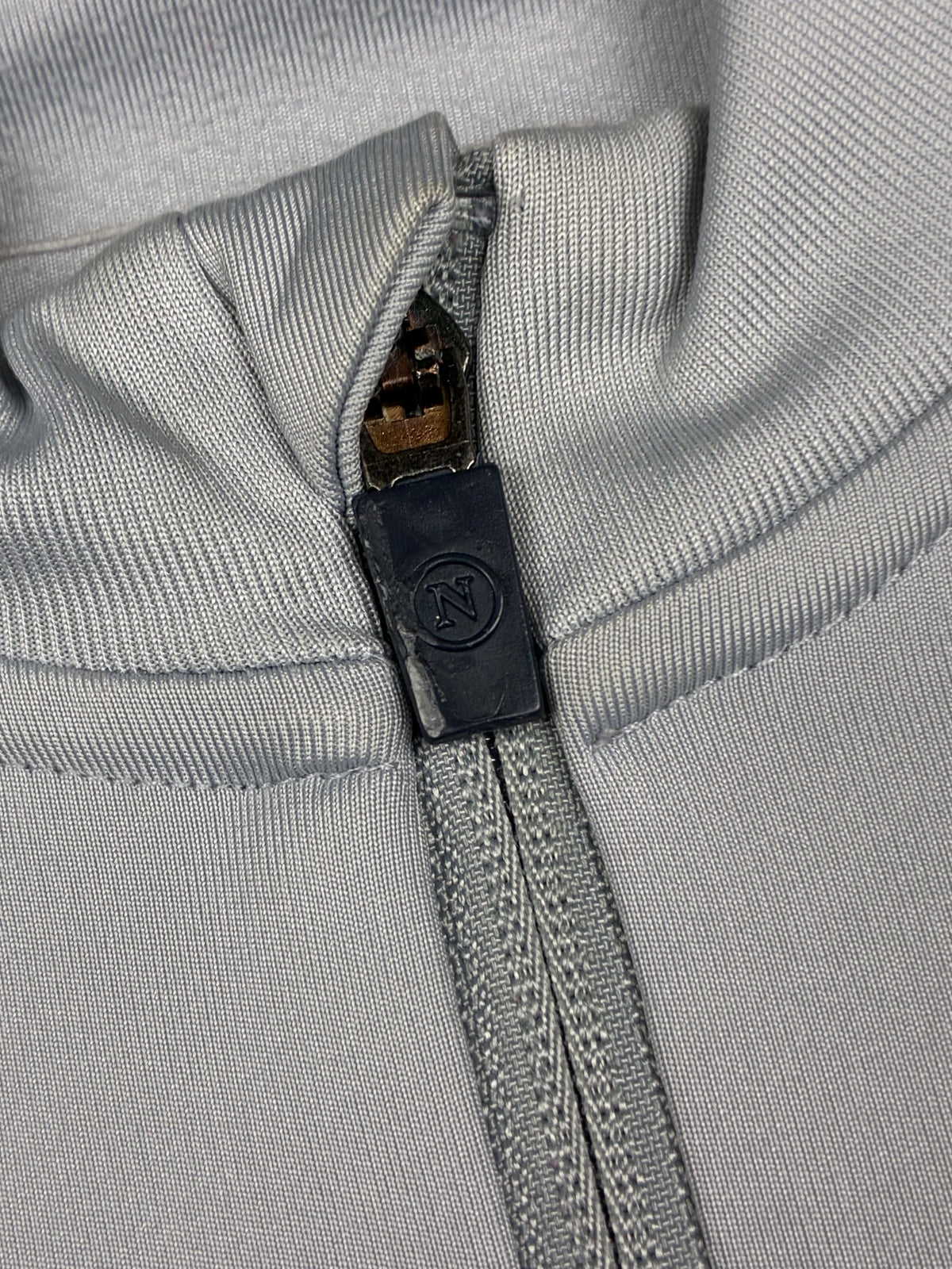 grey Emporio Armani EA7 SSC Napoli quarterzip {M}