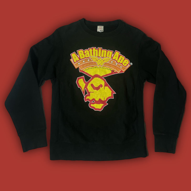 vintage BAPE a bathing ape sweater {S}