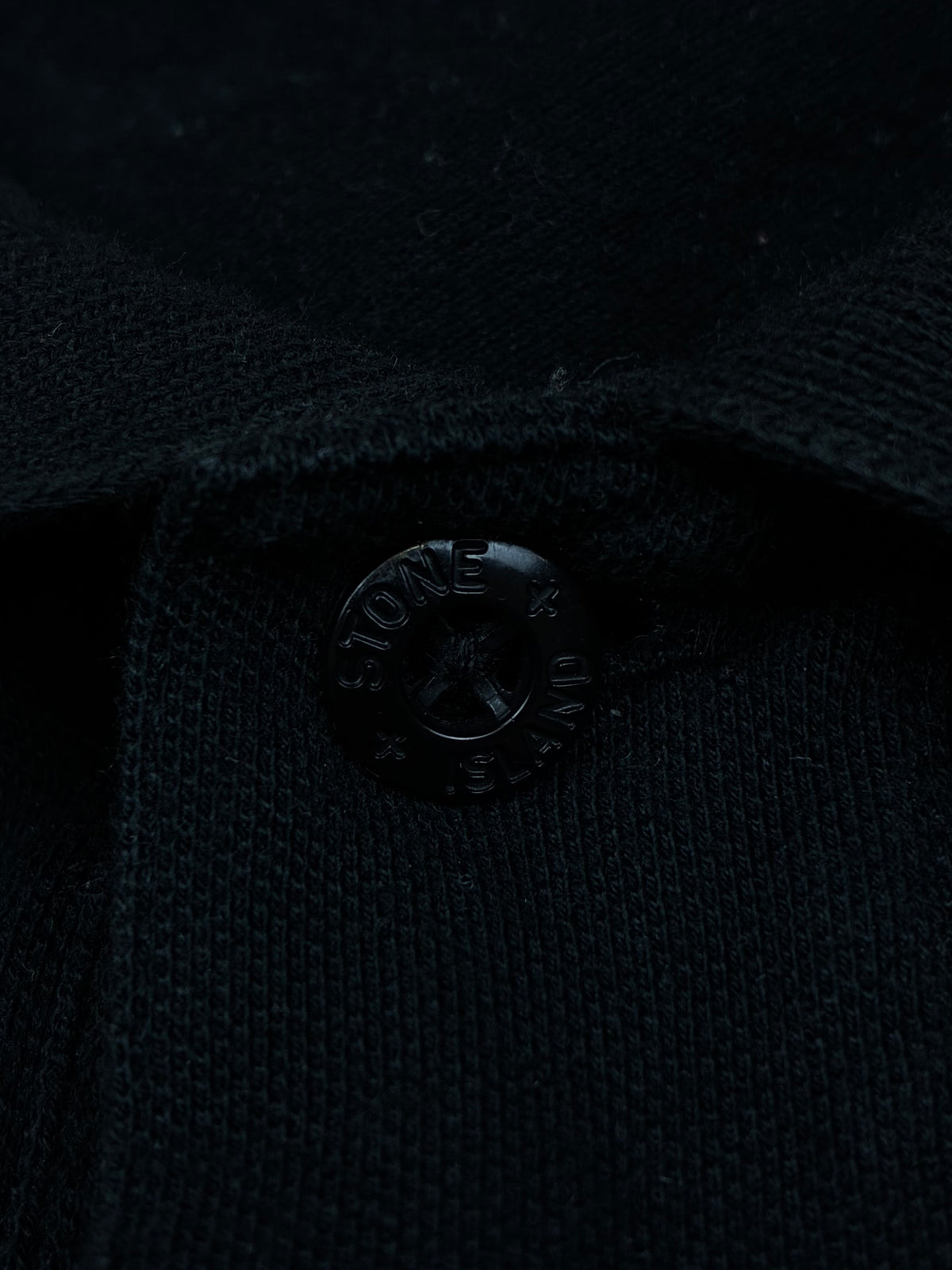 vintage black Stone Island polo {L}