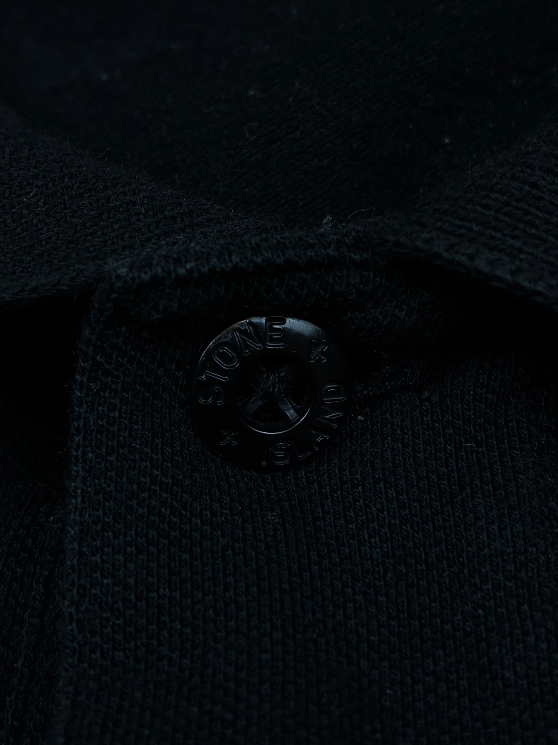 vintage black Stone Island polo {L}
