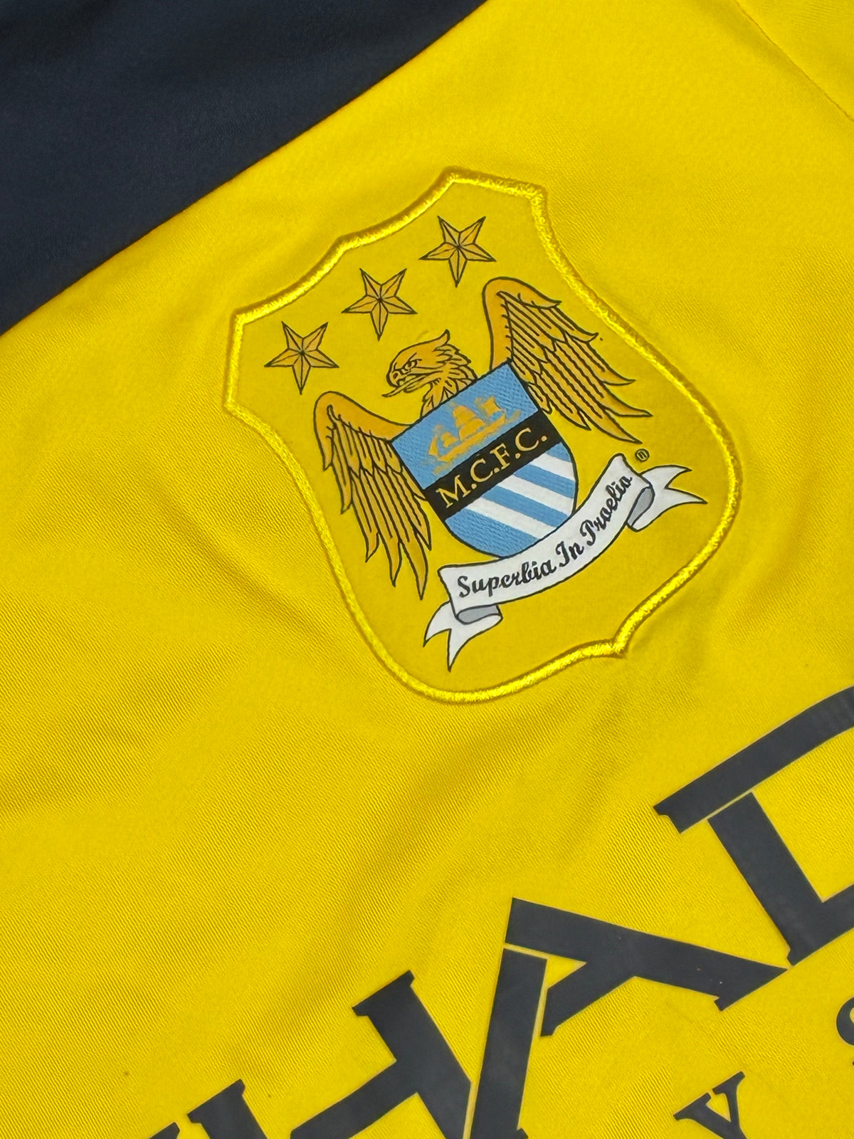 vintage Nike Manchester City trainingjersey {L}