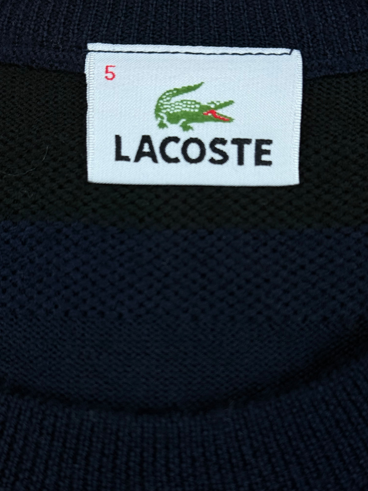 vintage navyblue Lacoste knittedsweater {L}