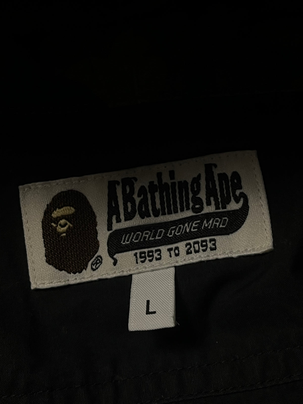 vintage BAPE a bathing ape SHARK sweatjacket {L}