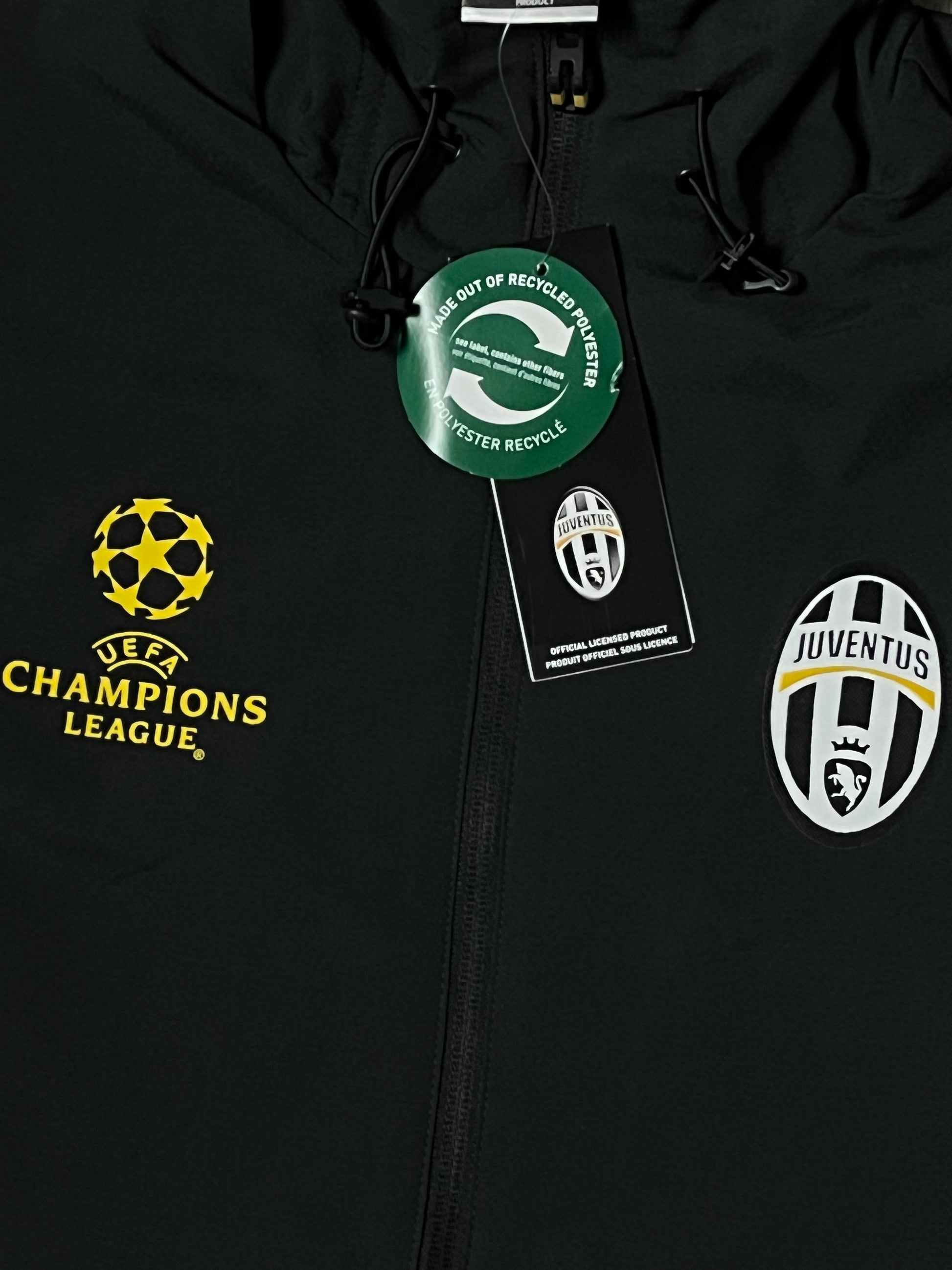 black Adidas Juventus Turin windbreaker DSWT {M}