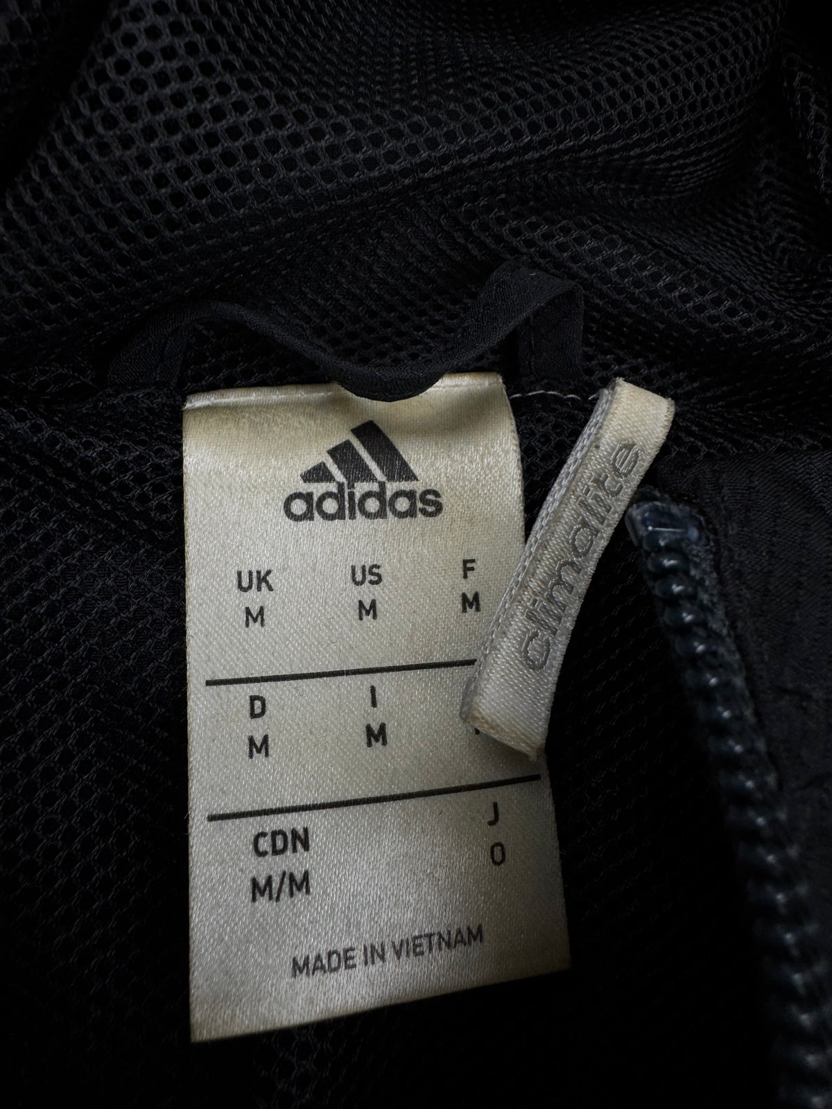 black Adidas Germany windbreaker {M}