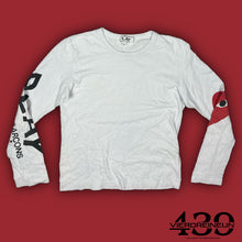 Cargar imagen en el visor de la galería, white CDG COMME des GARÇONS longsleeve {S}
