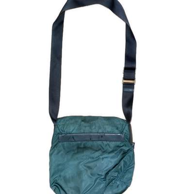 vintage turquoise Prada slingbag