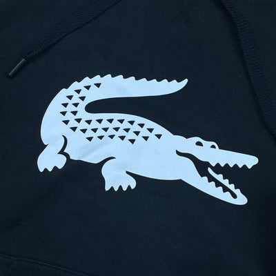 black Lacoste hoodie {M}