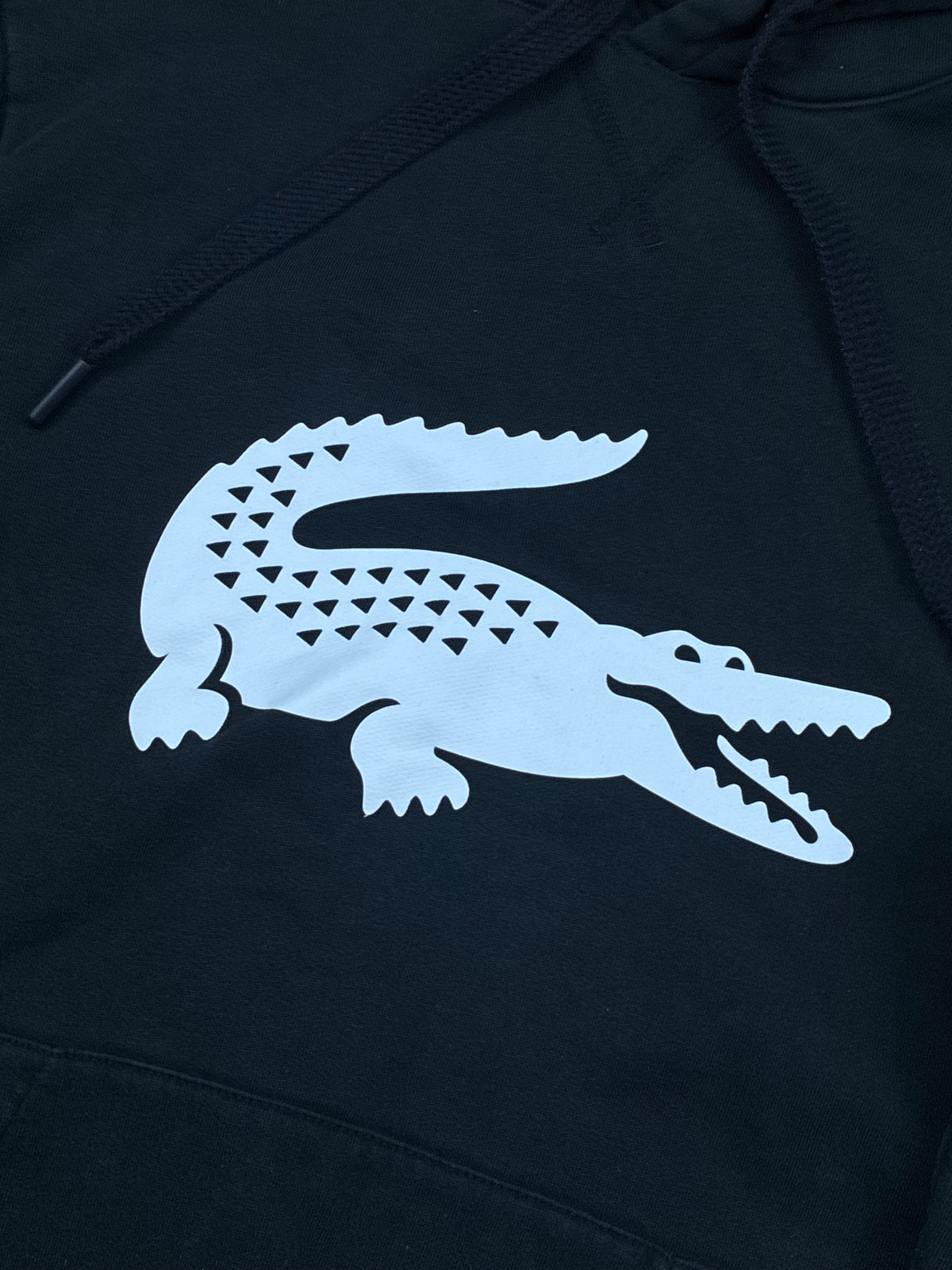 black Lacoste hoodie {M}