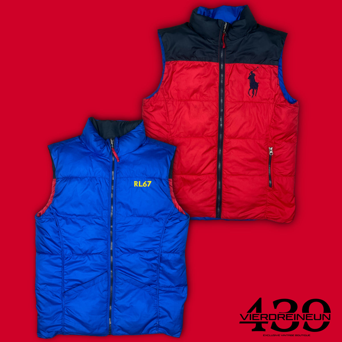 vintage reversible Polo Ralph Lauren vest {S}