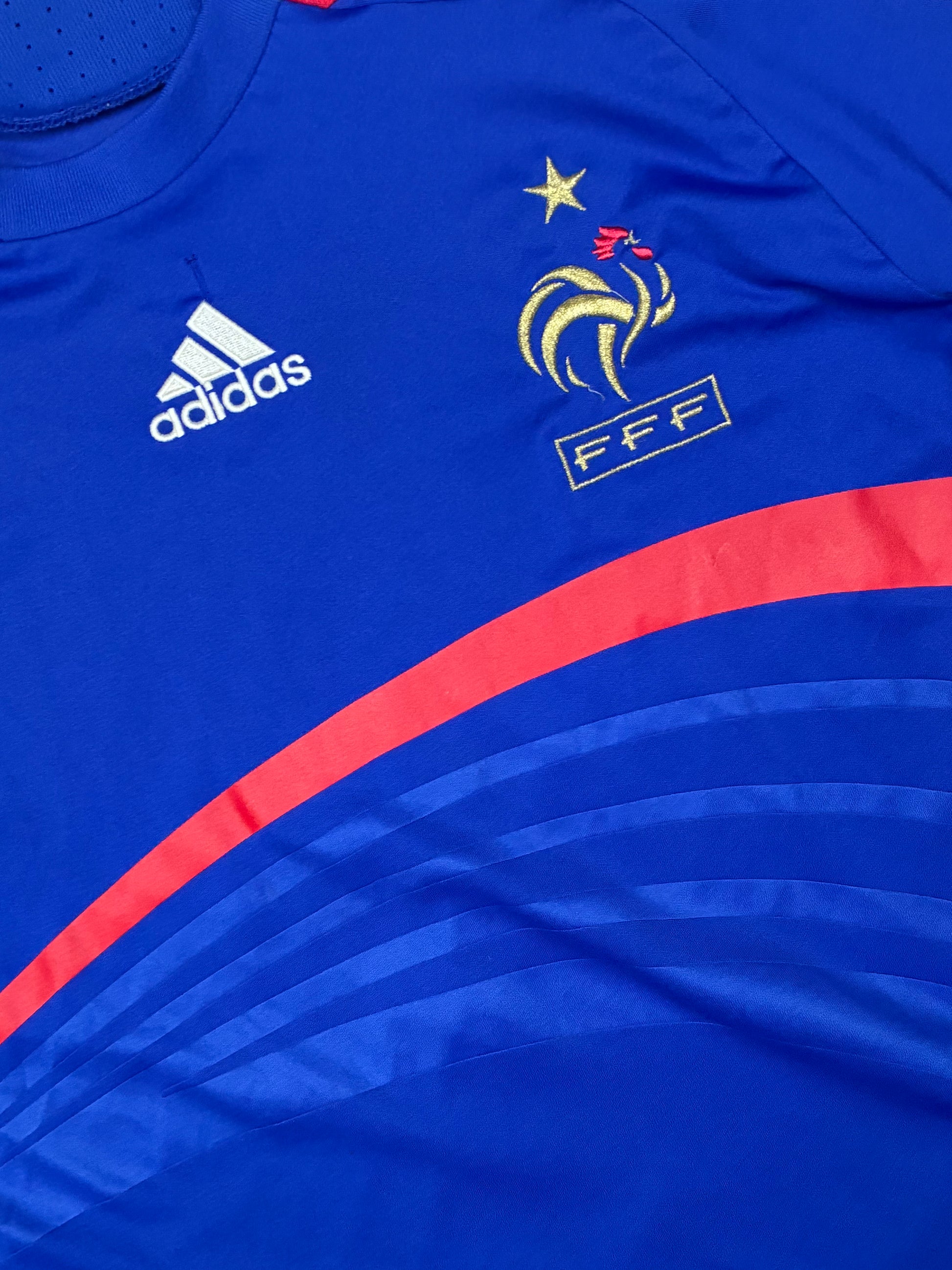 vintage Adidas France home jersey {S}