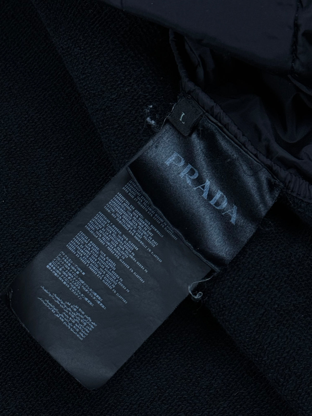 vintage Prada hybrid sweatjacket {L}
