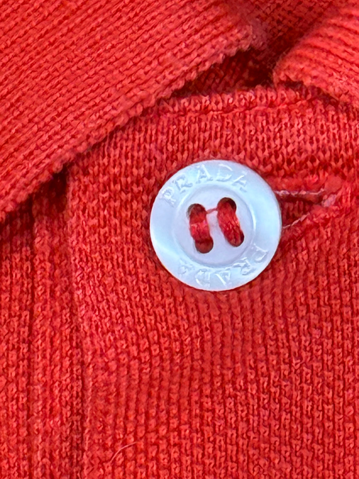 orange Prada polo