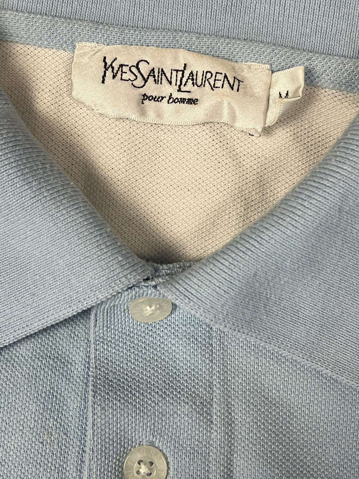 vintage YSL Yves Saint Laurent polo spell out polo {M}
