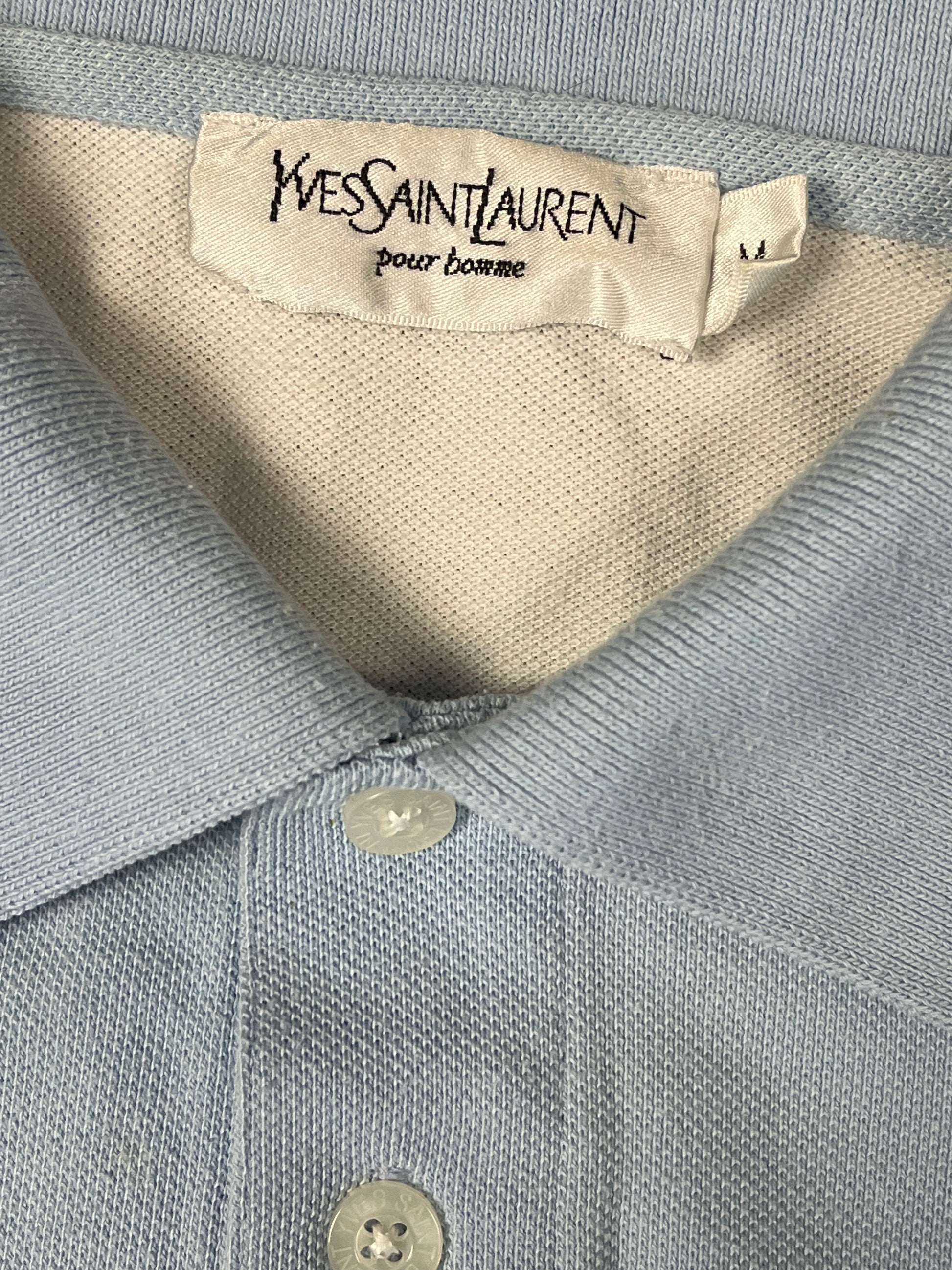 vintage YSL Yves Saint Laurent polo spell out polo {M}