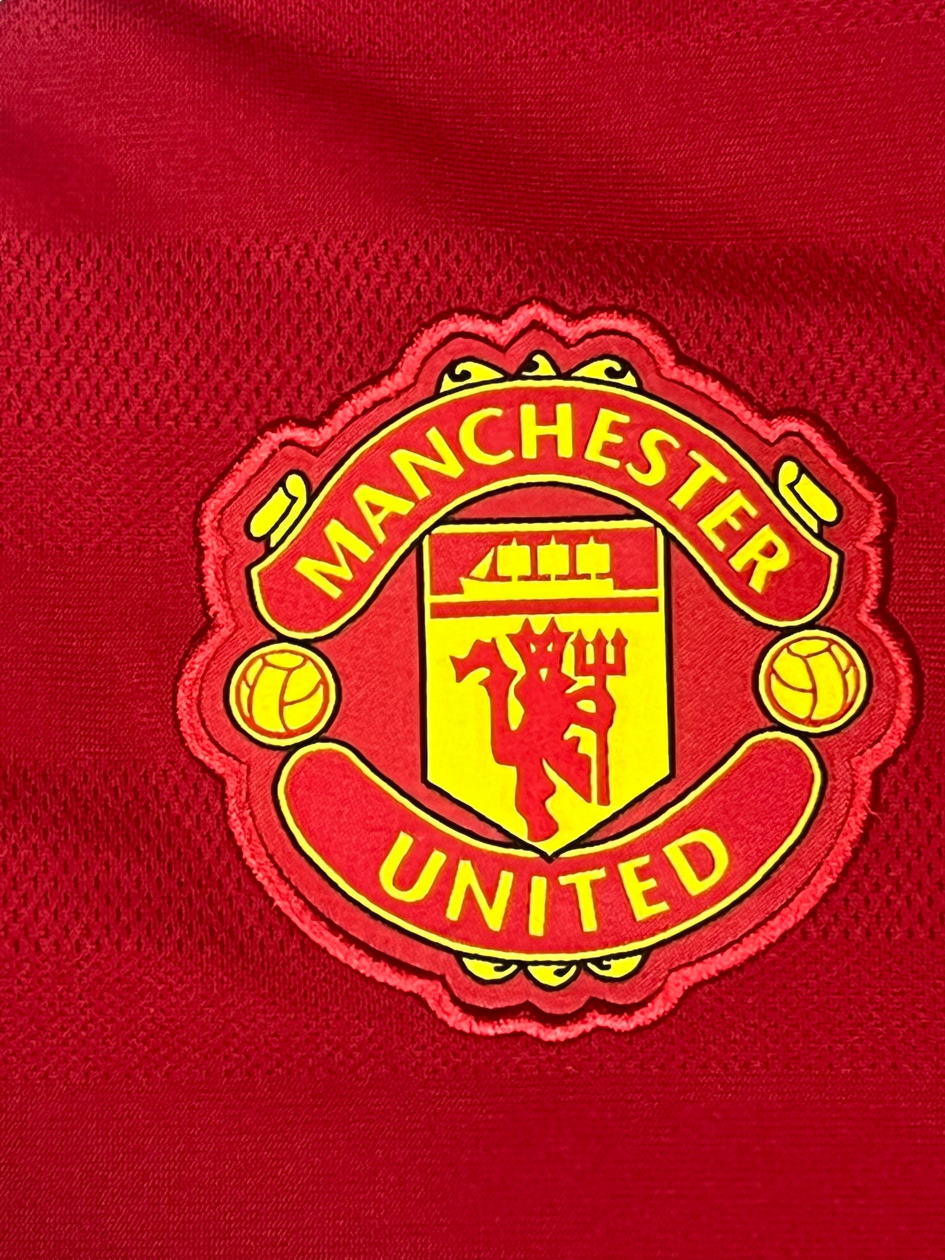 red Adidas Manchester United 2015-2016 home jersey {L}