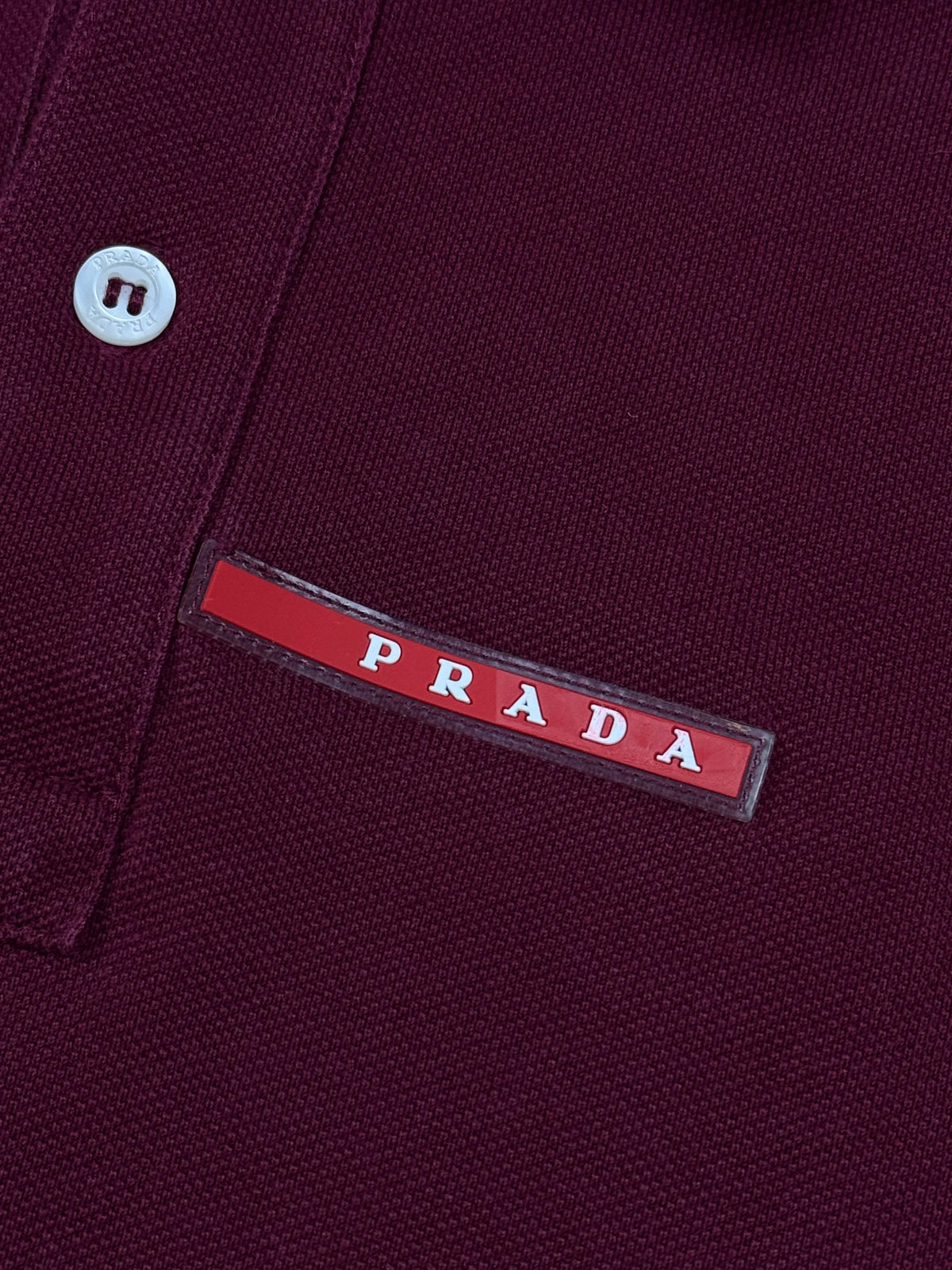 bordeaux Prada polo {XL}