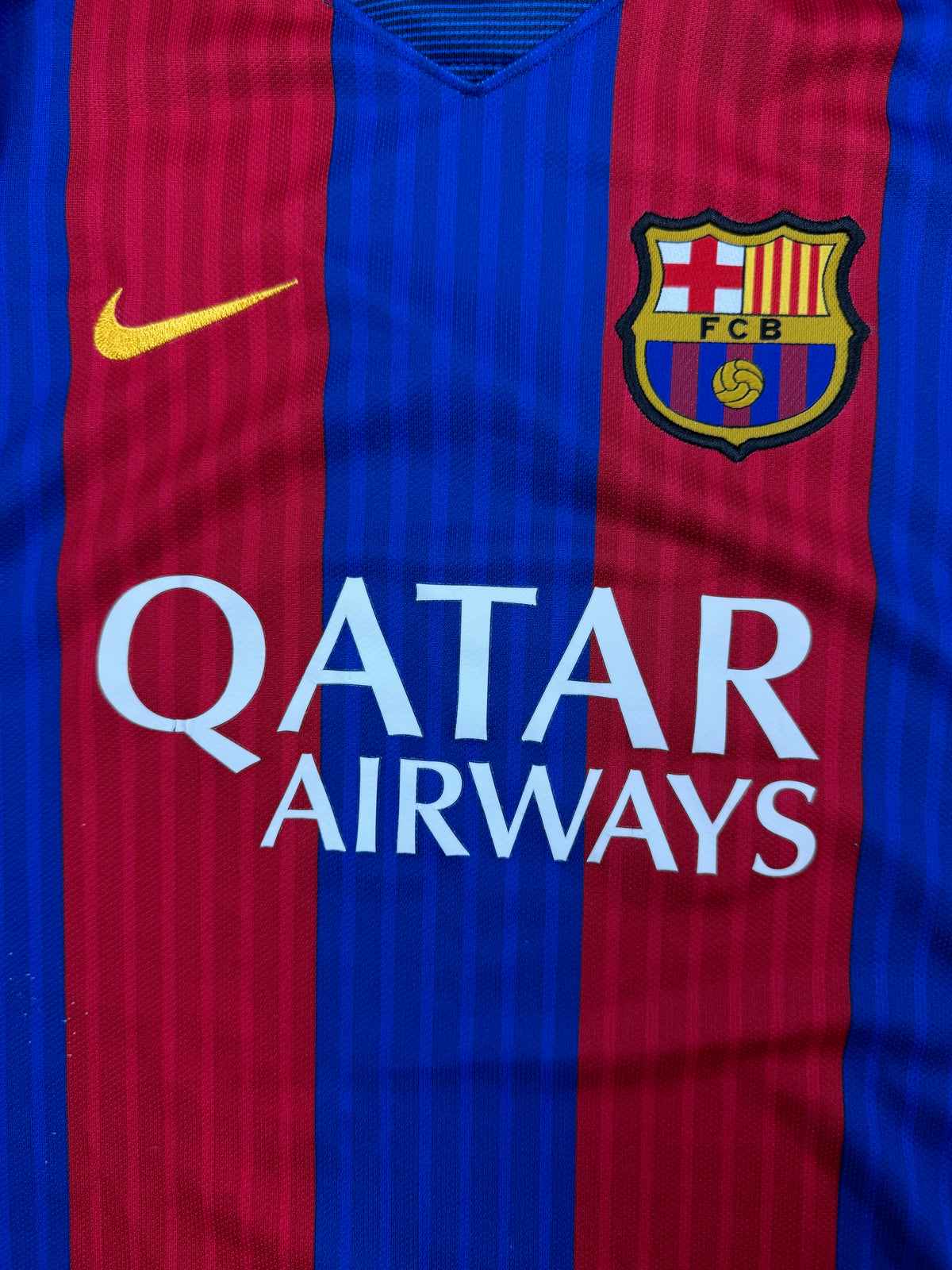 navyblue Nike Fc Barcelona home jersey {XS}
